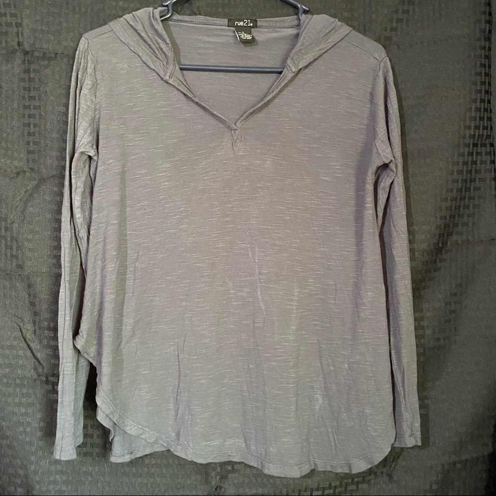 Grey Rue 21 hooded top